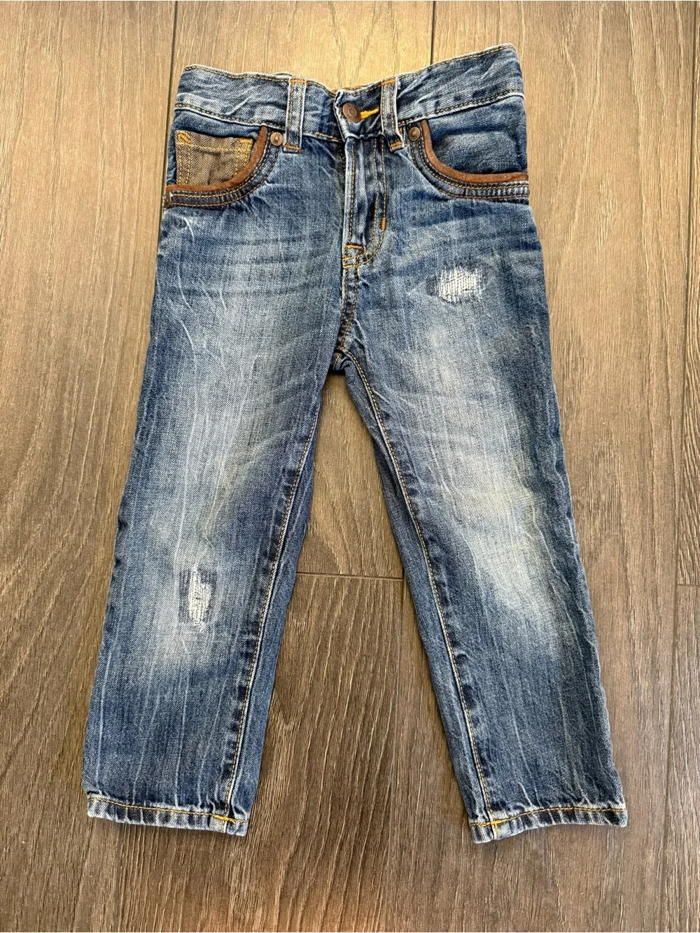GAP Slim Straight kids Blue Washed Jeans